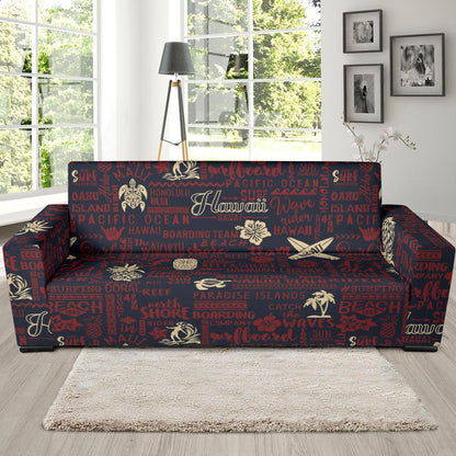 Hawaiian Themed Pattern Print Design H017 Sofa Slipcover-JORJUNE.COM