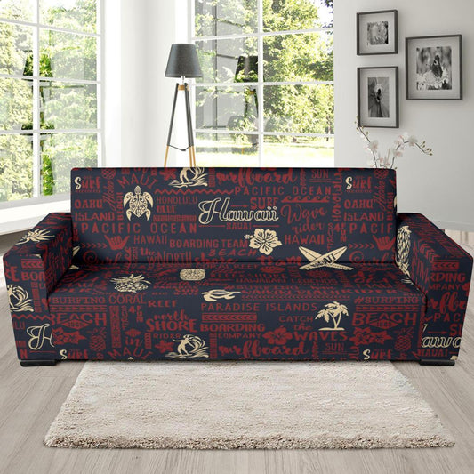 Hawaiian Themed Pattern Print Design H017 Sofa Slipcover-JORJUNE.COM
