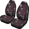 Hawaiian Themed Pattern Print Design H017 Universal Fit Car Seat Covers-JorJune