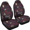 Hawaiian Themed Pattern Print Design H017 Universal Fit Car Seat Covers-JorJune