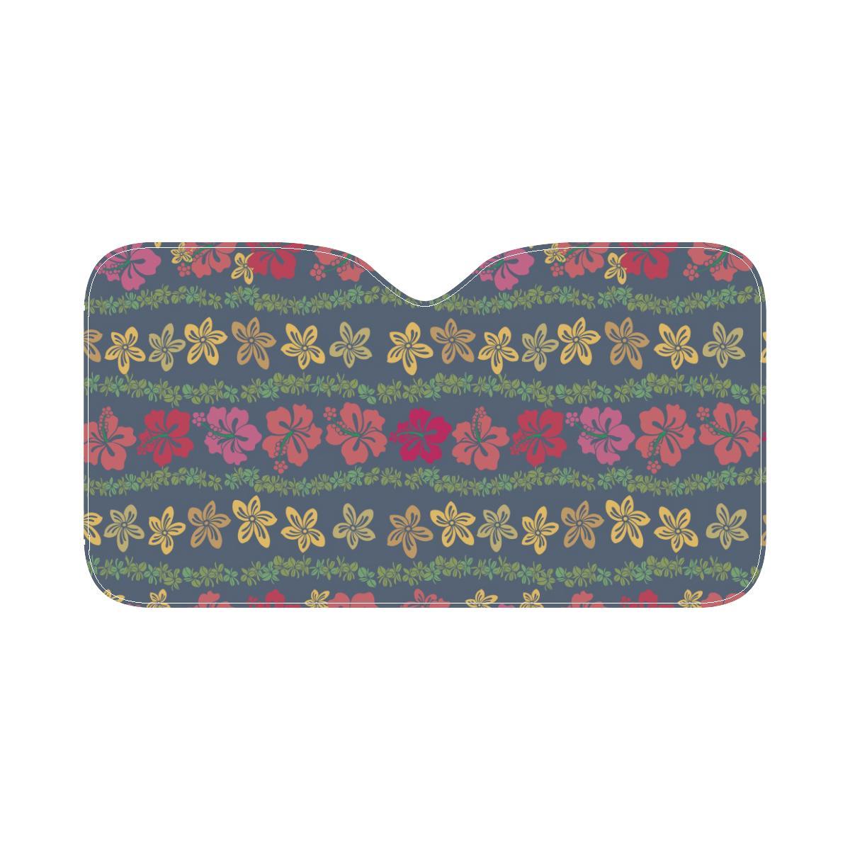 Hawaiian Themed Pattern Print Design H018 Car Sun Shade-JorJune