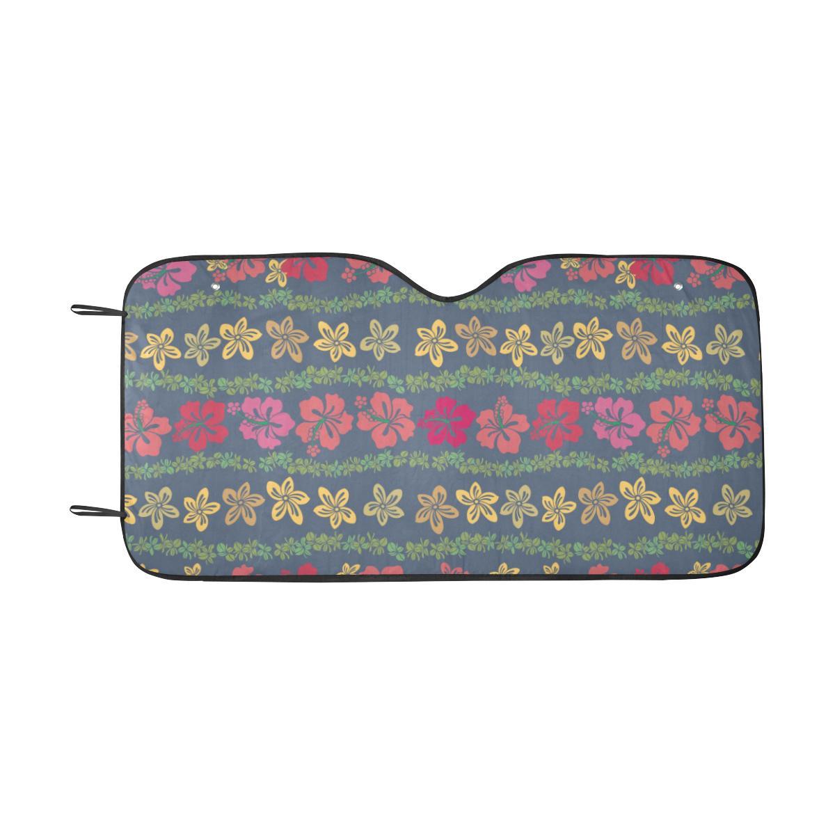 Hawaiian Themed Pattern Print Design H018 Car Sun Shade-JorJune