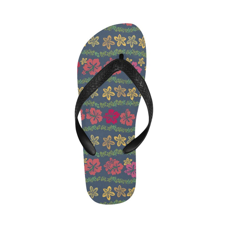 Hawaiian Themed Pattern Print Design H018 Flip Flops-JorJune