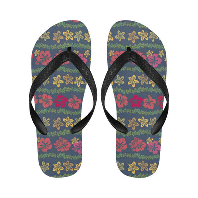 Hawaiian Themed Pattern Print Design H018 Flip Flops-JorJune