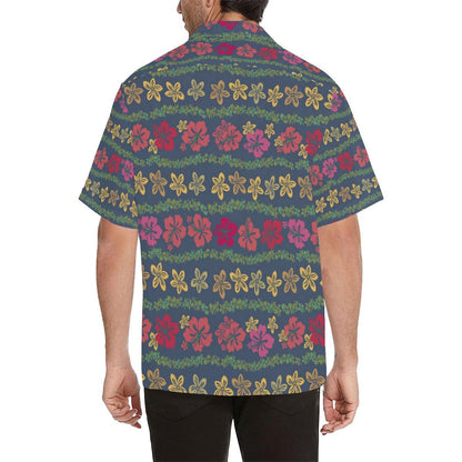 Hawaiian Themed Pattern Print Design H018 Men Hawaiian Shirt-JorJune