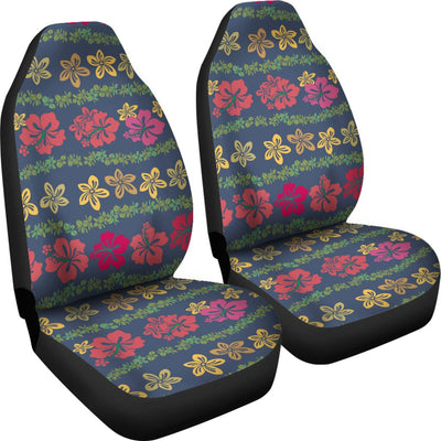 Hawaiian Themed Pattern Print Design H018 Universal Fit Car Seat Covers-JorJune