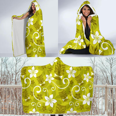 Hawaiian Themed Pattern Print Design H019 Hooded Blanket-JORJUNE.COM