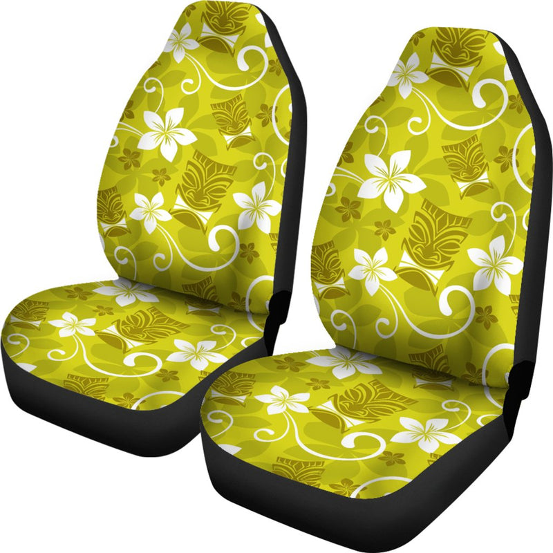 Hawaiian Themed Pattern Print Design H019 Universal Fit Car Seat Covers-JorJune