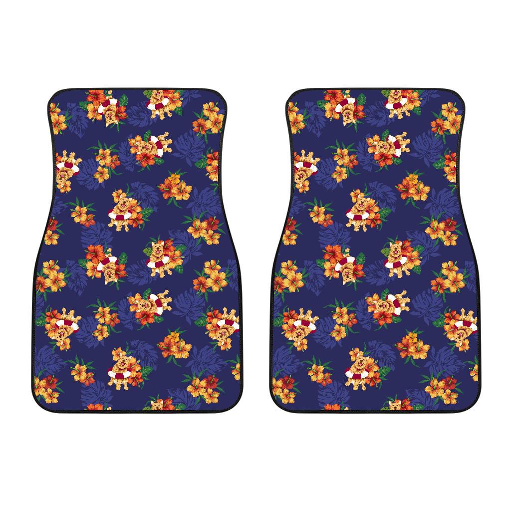 Hawaiian Themed Pattern Print Design H02 Car Floor Mats-JorJune