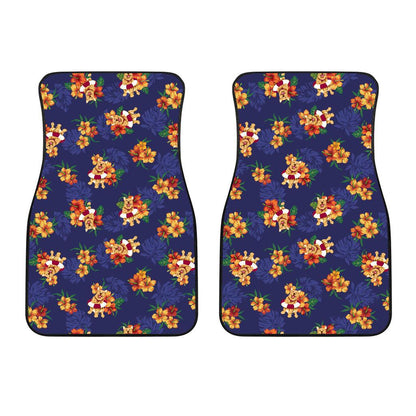 Hawaiian Themed Pattern Print Design H02 Car Floor Mats-JorJune