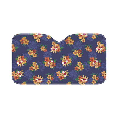 Hawaiian Themed Pattern Print Design H02 Car Sun Shade-JorJune
