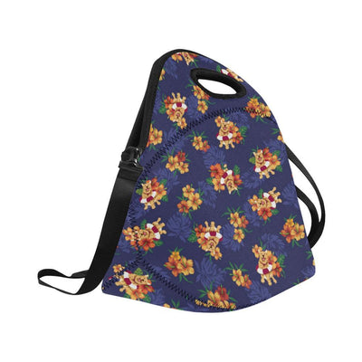 Hawaiian Themed Pattern Print Design H02 Neoprene Lunch Bag-JorJune