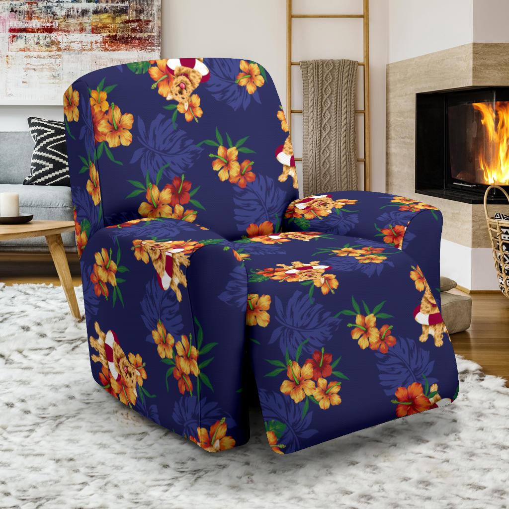 Hawaiian Themed Pattern Print Design H02 Recliner Slipcover-JORJUNE.COM