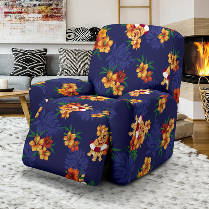 Hawaiian Themed Pattern Print Design H02 Recliner Slipcover-JORJUNE.COM