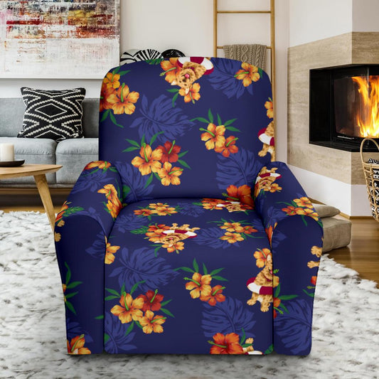 Hawaiian Themed Pattern Print Design H02 Recliner Slipcover-JORJUNE.COM