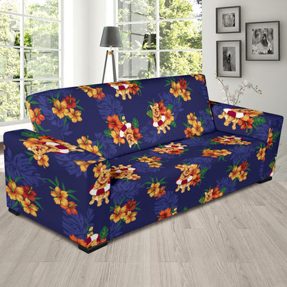 Hawaiian Themed Pattern Print Design H02 Sofa Slipcover-JORJUNE.COM