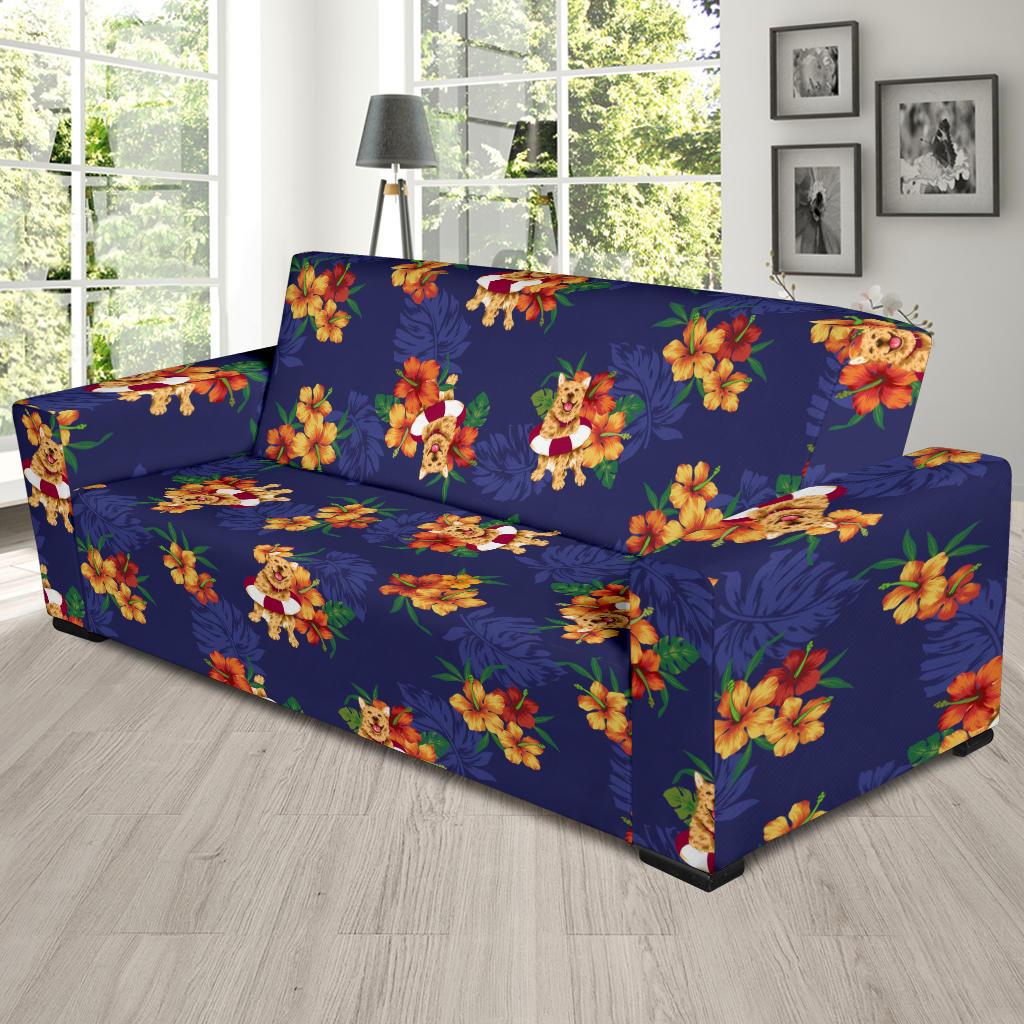 Hawaiian Themed Pattern Print Design H02 Sofa Slipcover-JORJUNE.COM