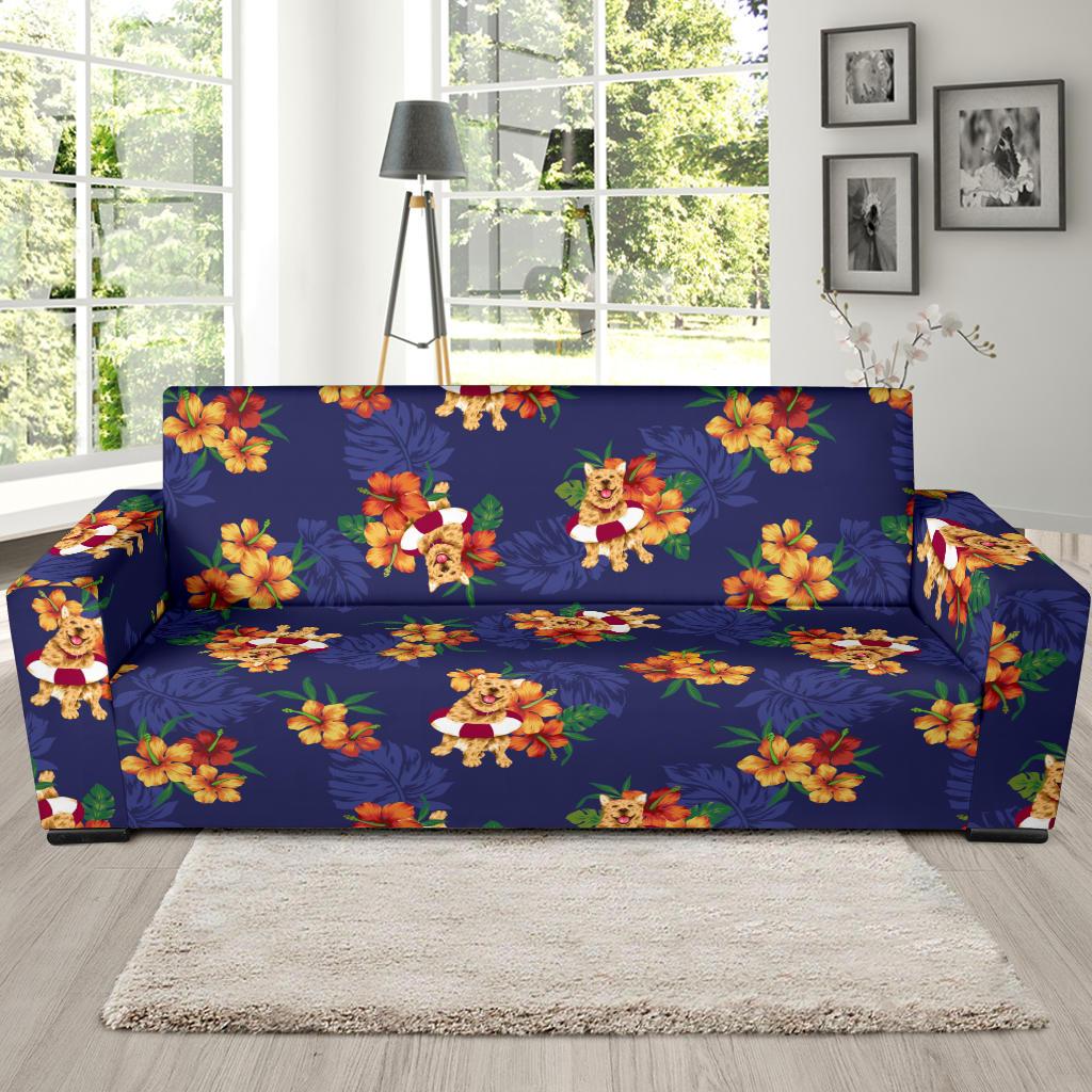 Hawaiian Themed Pattern Print Design H02 Sofa Slipcover-JORJUNE.COM