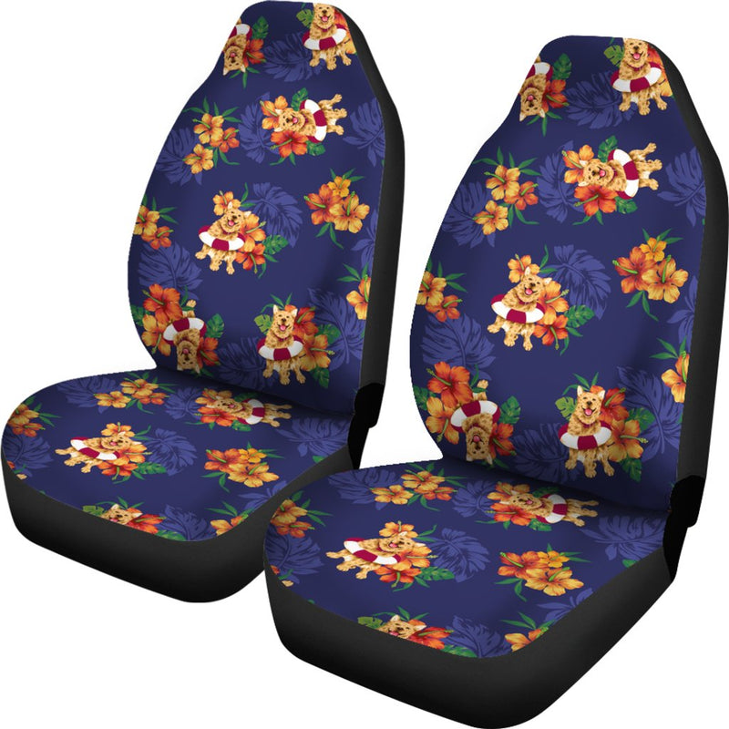 Hawaiian Themed Pattern Print Design H02 Universal Fit Car Seat Covers-JorJune