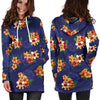 Hawaiian Themed Pattern Print Design H02 Women Hoodie Dress