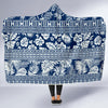 Hawaiian Themed Pattern Print Design H020 Hooded Blanket-JORJUNE.COM