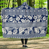 Hawaiian Themed Pattern Print Design H020 Hooded Blanket-JORJUNE.COM