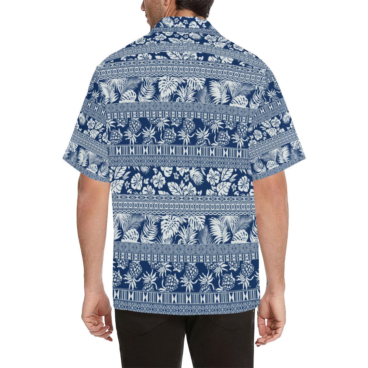 Hawaiian Themed Pattern Print Design H020 Men Hawaiian Shirt-JorJune