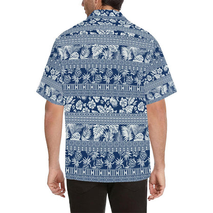 Hawaiian Themed Pattern Print Design H020 Men Hawaiian Shirt-JorJune