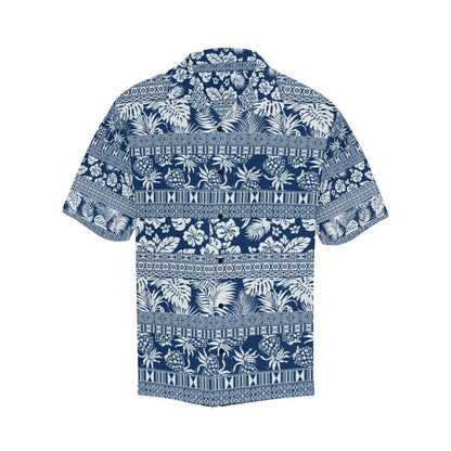 Hawaiian Themed Pattern Print Design H020 Men Hawaiian Shirt-JorJune