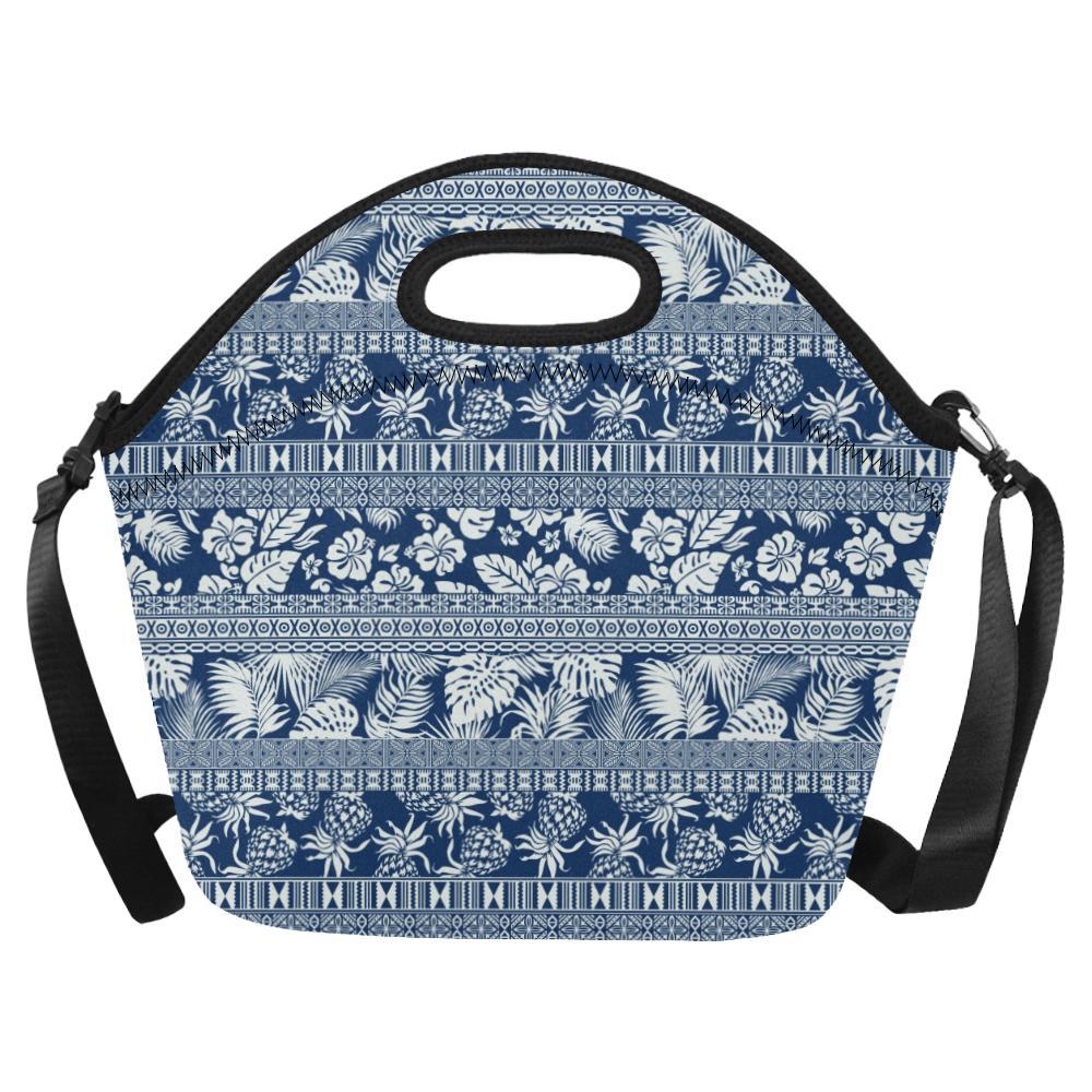 Hawaiian Themed Pattern Print Design H020 Neoprene Lunch Bag-JorJune