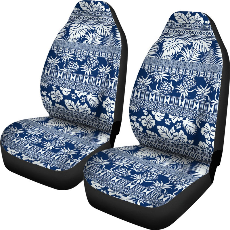 Hawaiian Themed Pattern Print Design H020 Universal Fit Car Seat Covers-JorJune