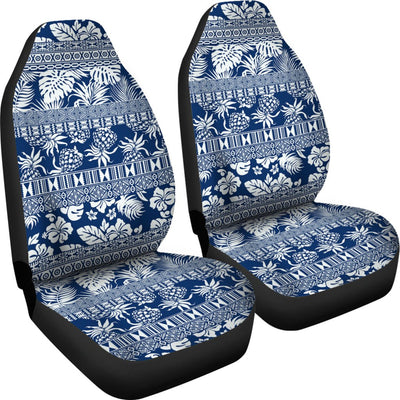 Hawaiian Themed Pattern Print Design H020 Universal Fit Car Seat Covers-JorJune