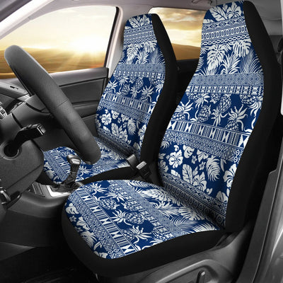 Hawaiian Themed Pattern Print Design H020 Universal Fit Car Seat Covers-JorJune