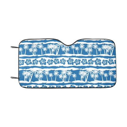 Hawaiian Themed Pattern Print Design H021 Car Sun Shade-JorJune