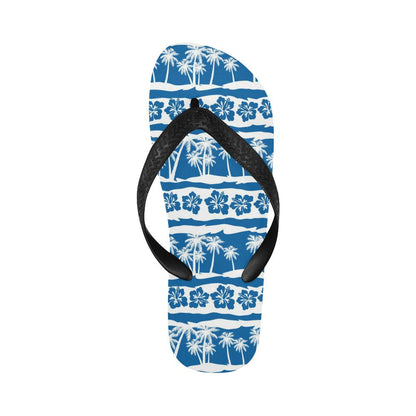 Hawaiian Themed Pattern Print Design H021 Flip Flops-JorJune