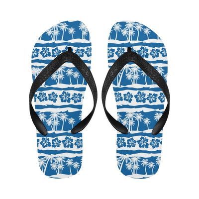 Hawaiian Themed Pattern Print Design H021 Flip Flops-JorJune
