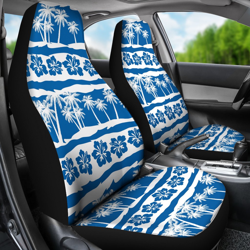 Hawaiian Themed Pattern Print Design H021 Universal Fit Car Seat Covers-JorJune