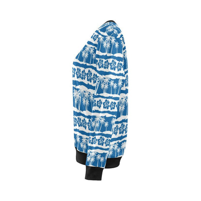 Hawaiian Themed Pattern Print Design H021 Women Long Sleeve Sweatshirt-JorJune