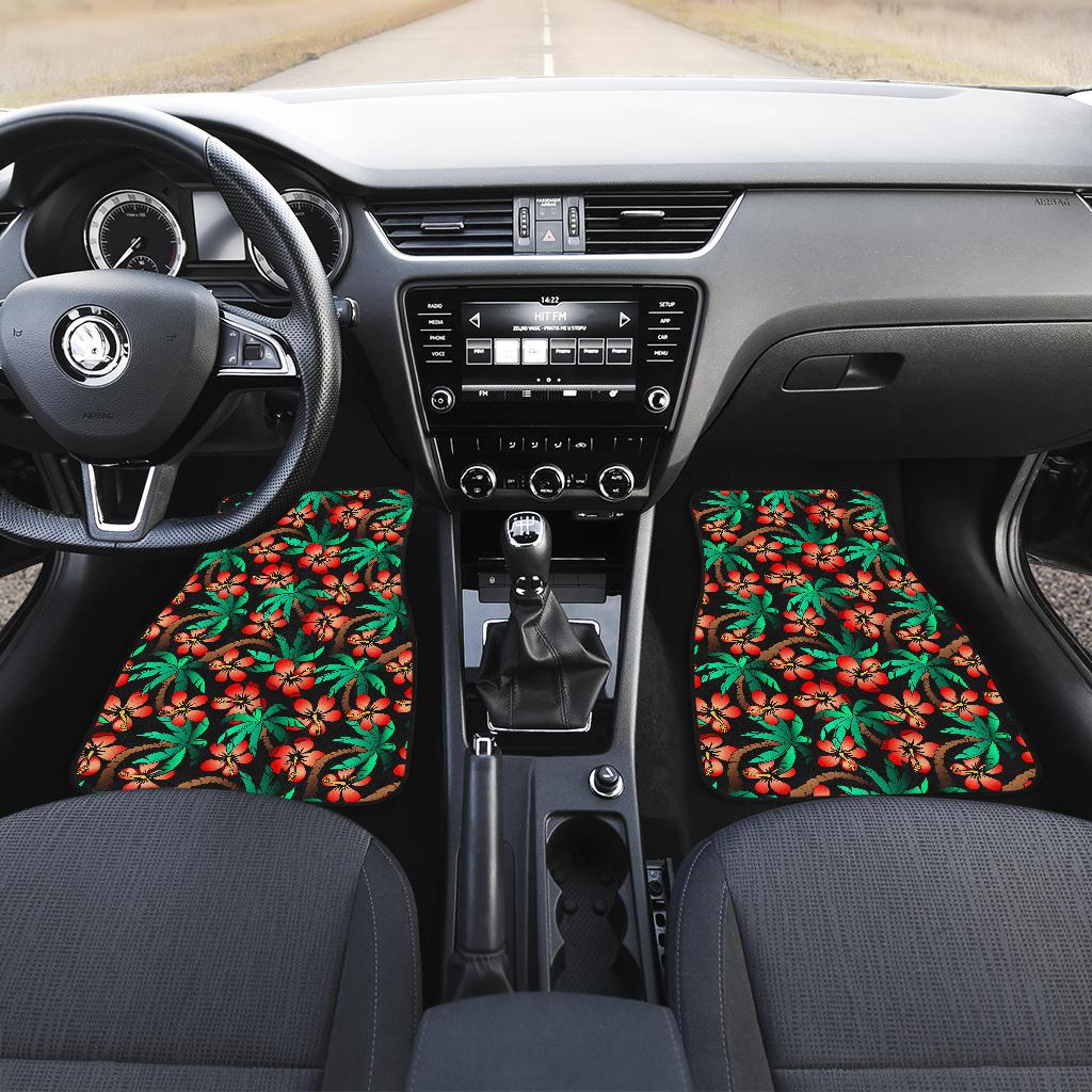 Hawaiian Themed Pattern Print Design H022 Car Floor Mats-JorJune