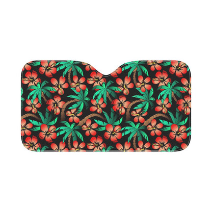 Hawaiian Themed Pattern Print Design H022 Car Sun Shade-JorJune