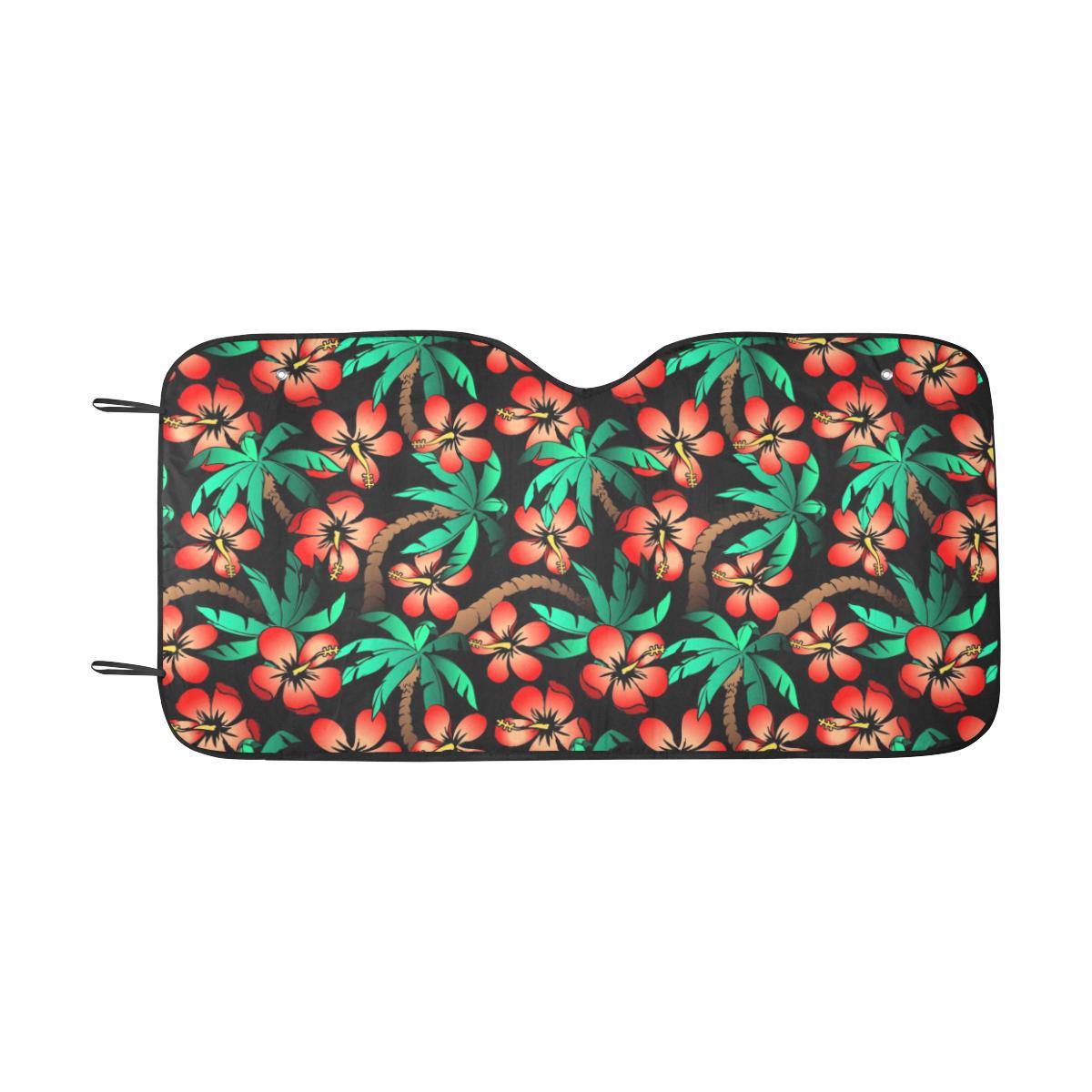 Hawaiian Themed Pattern Print Design H022 Car Sun Shade-JorJune