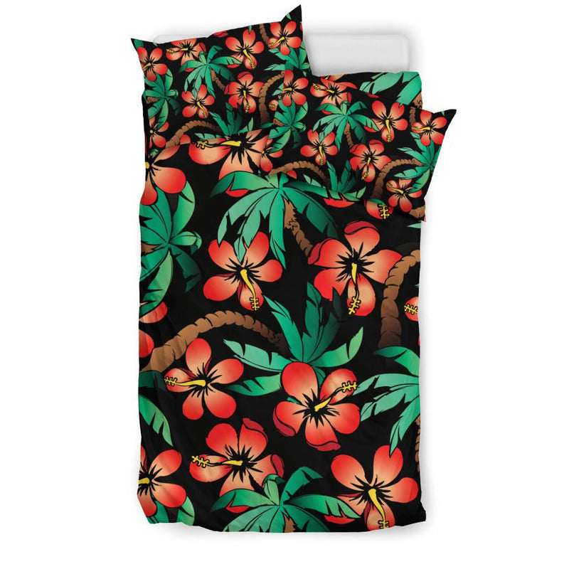 Hawaiian Themed Pattern Print Design H022 Duvet Cover Bedding Set-JORJUNE.COM