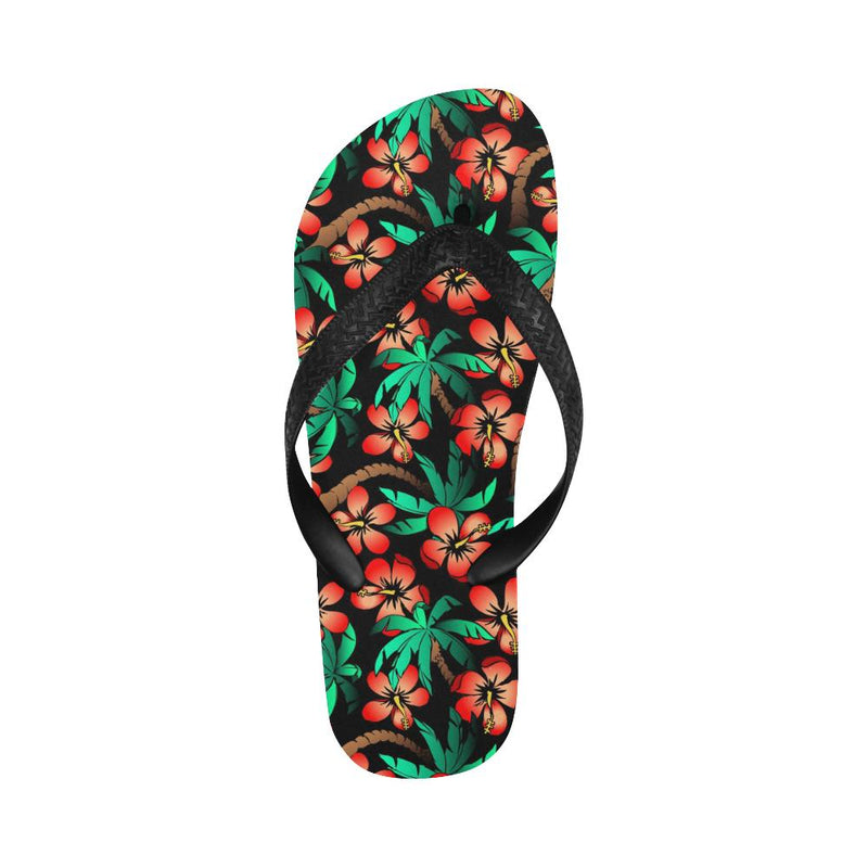 Hawaiian Themed Pattern Print Design H022 Flip Flops-JorJune