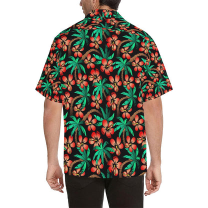 Hawaiian Themed Pattern Print Design H022 Men Hawaiian Shirt-JorJune
