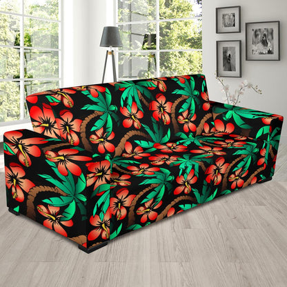 Hawaiian Themed Pattern Print Design H022 Sofa Slipcover-JORJUNE.COM