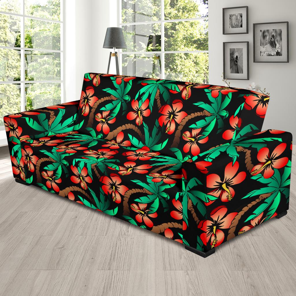 Hawaiian Themed Pattern Print Design H022 Sofa Slipcover-JORJUNE.COM