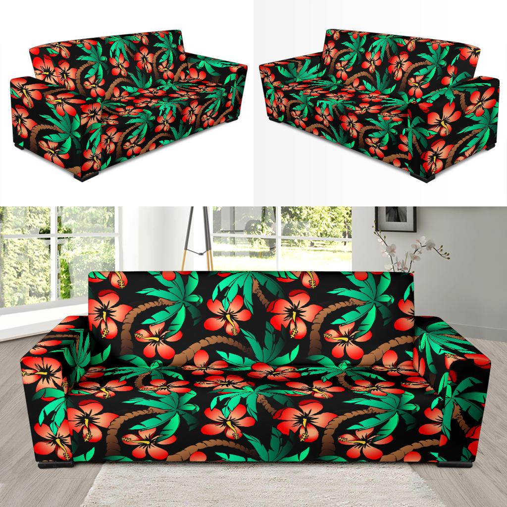 Hawaiian Themed Pattern Print Design H022 Sofa Slipcover-JORJUNE.COM
