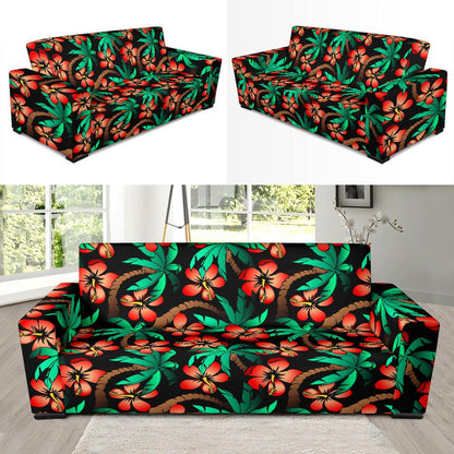 Hawaiian Themed Pattern Print Design H022 Sofa Slipcover-JORJUNE.COM