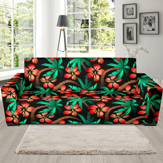 Hawaiian Themed Pattern Print Design H022 Sofa Slipcover-JORJUNE.COM