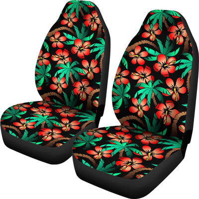 Hawaiian Themed Pattern Print Design H022 Universal Fit Car Seat Covers-JorJune